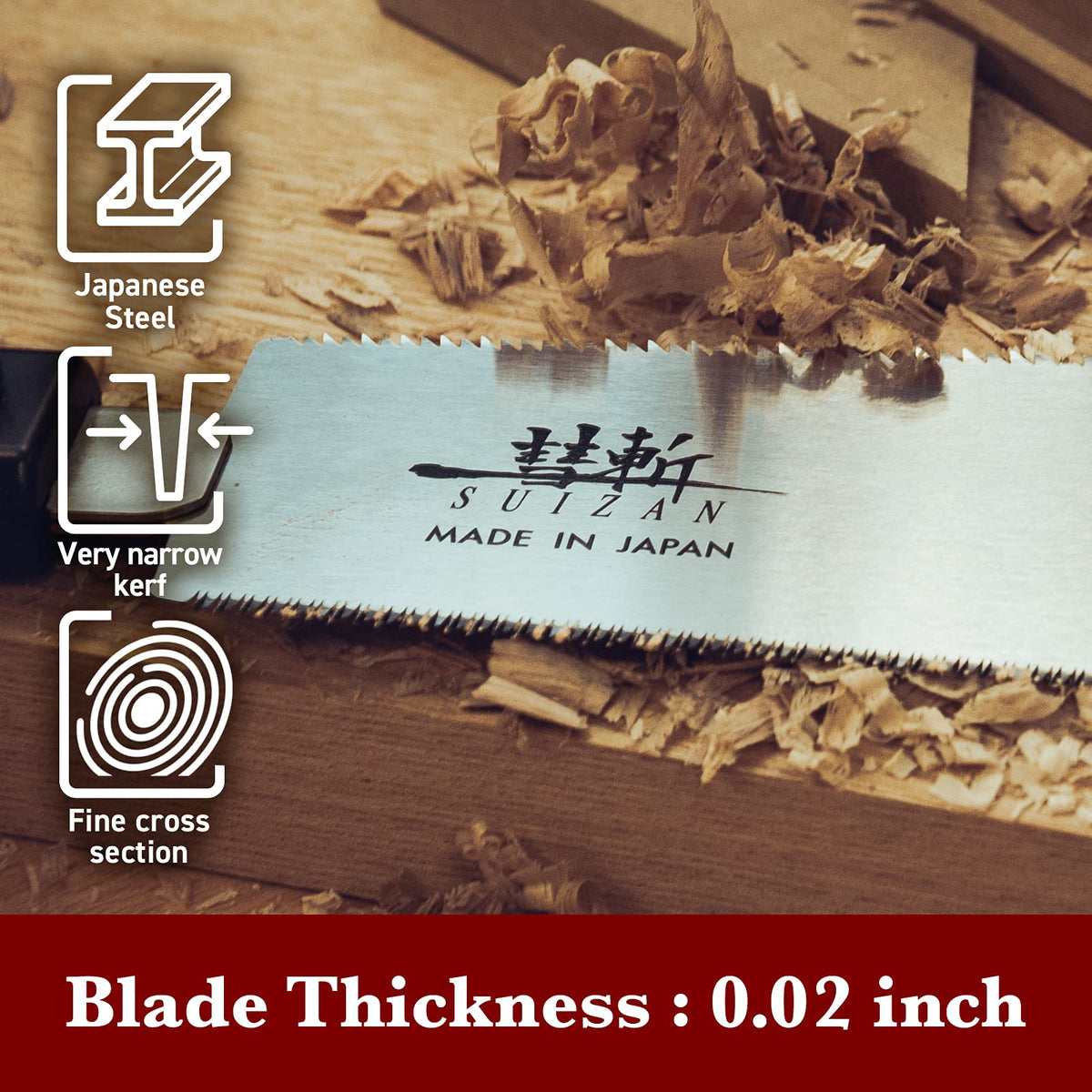 Made in Japan craftsmanship with trusted Japanese steel.
