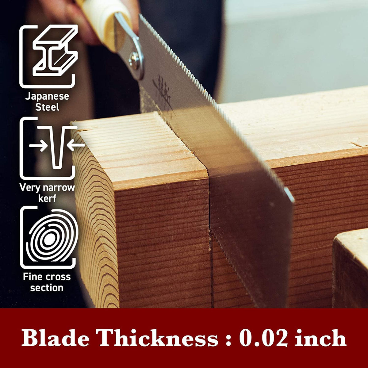 SUIZAN Ryoba woodworking setup on bench demonstrates versatility.