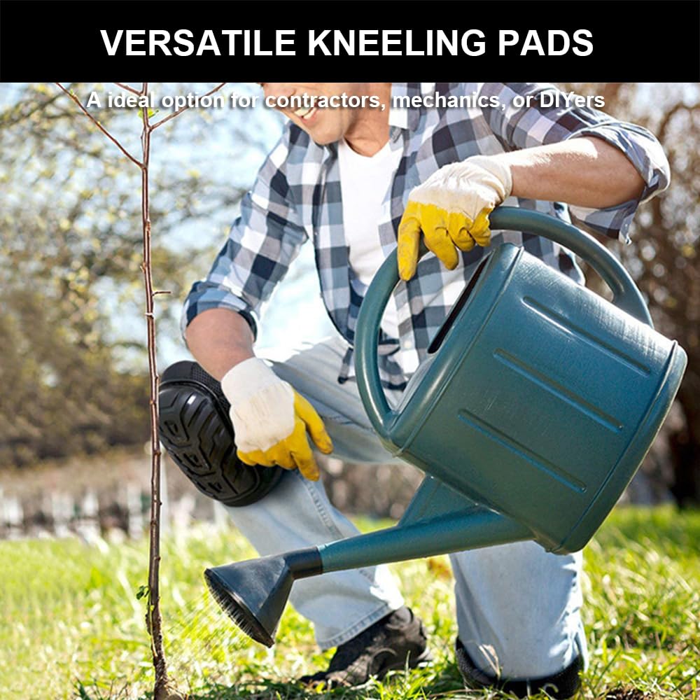 SUJAYU Work Knee Pads on concrete floor during kneeling work