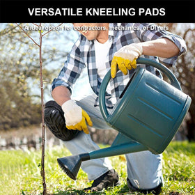 SUJAYU Work Knee Pads on concrete floor during kneeling work