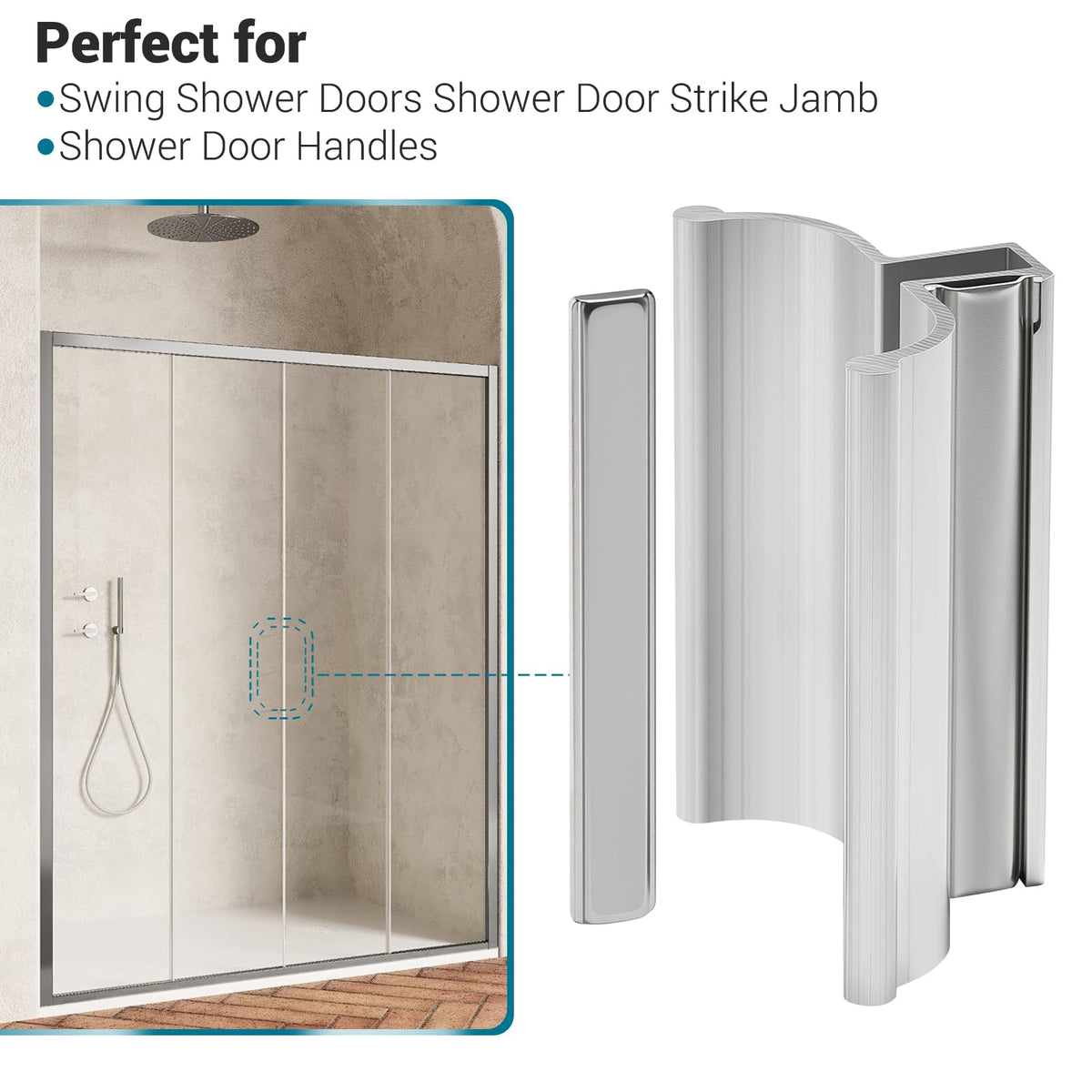 SUKABU tool-free installation magnetic door handle in use