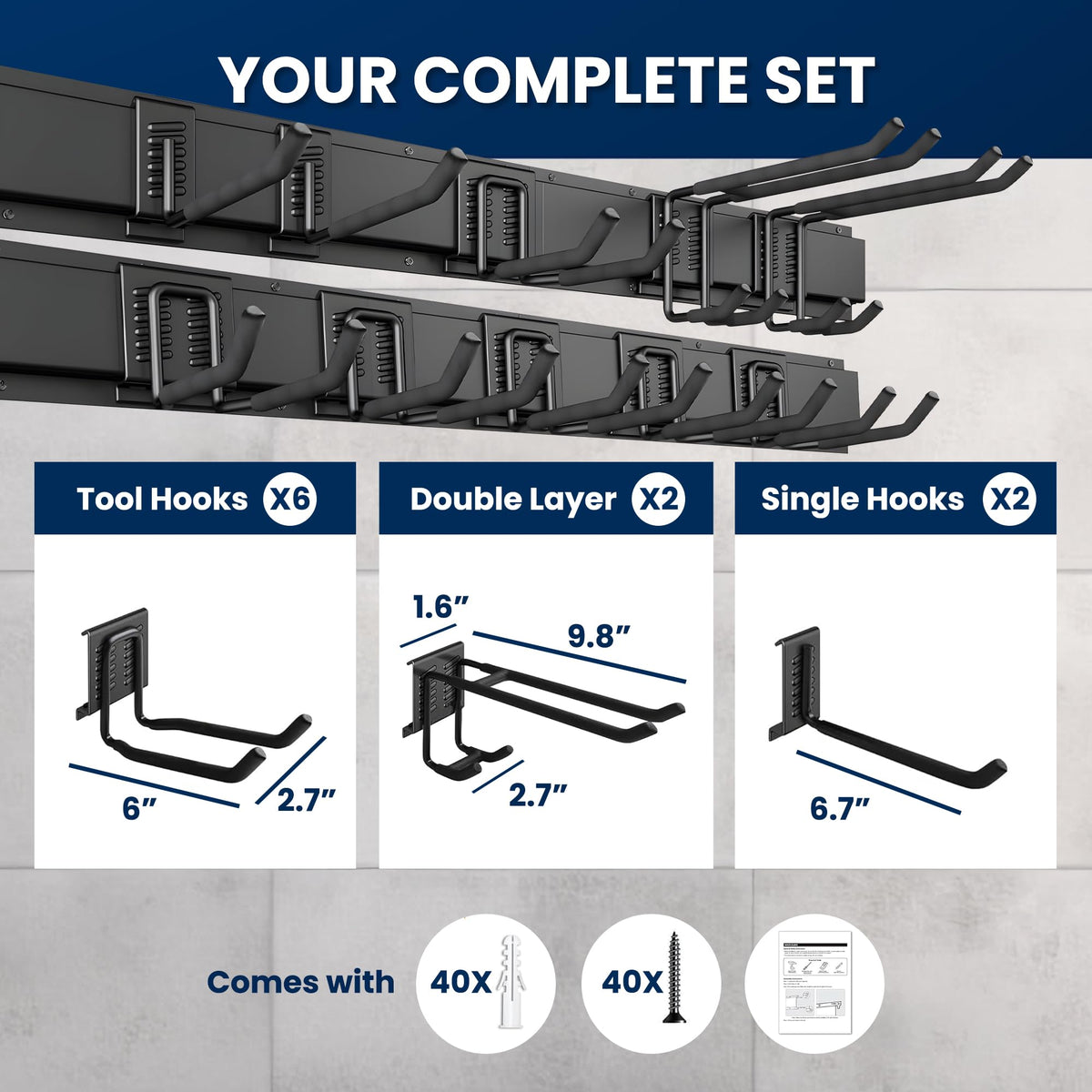 SUKIZZ durable metal construction withstands daily garage use and heavy loads.
