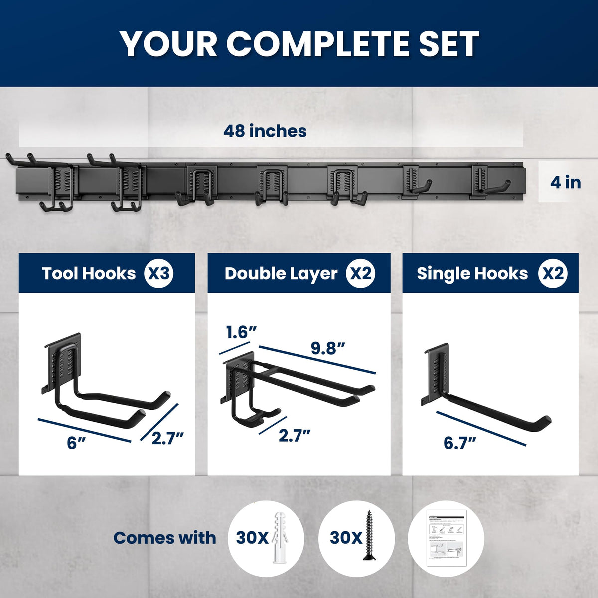 SUKIZZ quick-install design with included hardware for fast mounting.