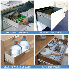 Sulawskys 100 lb capacity drawer slides handle heavy items with confidence