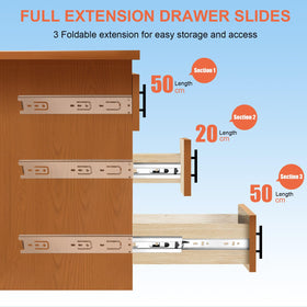 Sulawskys 100 lb capacity handles heavy drawers in kitchen, office, and wardrobe.