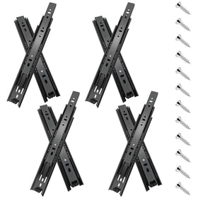 Sulawskys 20-inch full-extension slides enable smooth cabinet access.