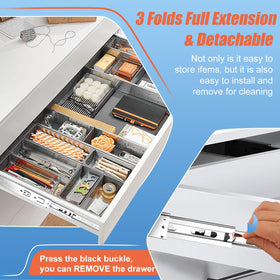 Sulawskys ball-bearing slides deliver smooth, quiet operation.