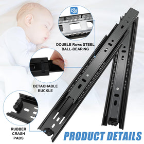 Sulawskys ball bearing slides provide smooth and quiet operation