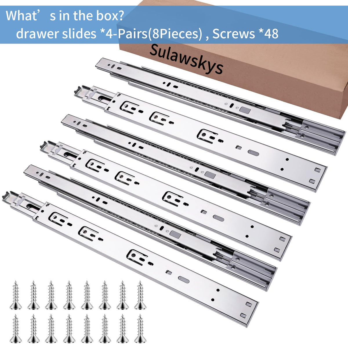 Sulawskys detachable 3-fold-extension reveals full drawer contents