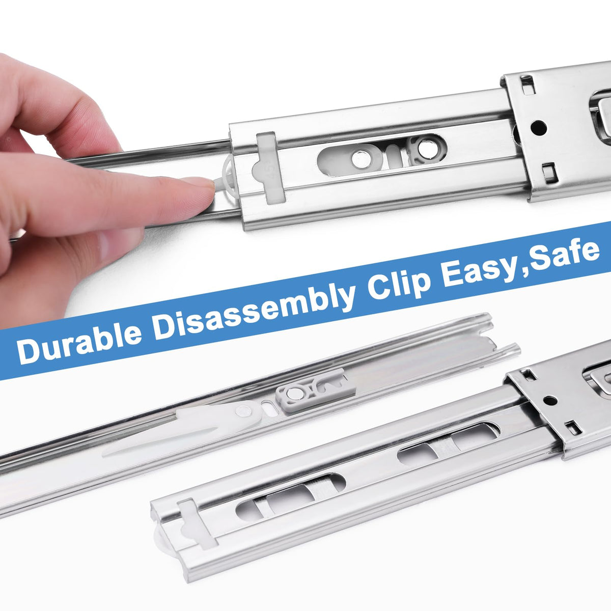 Sulawskys detachable back-section rail shown for easy cleaning.
