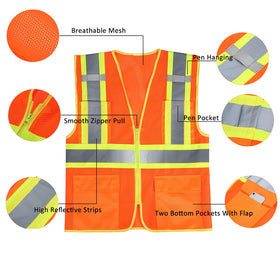 SULWZM breathable mesh safety vest enhances comfort during long commutes