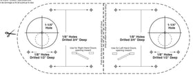 Installation guide visuals for proper alignment of the SUMBIN lock