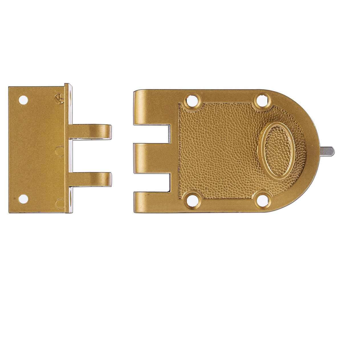 Close-up of SUMBIN keyway with zinc cylinder and KW1 keys
