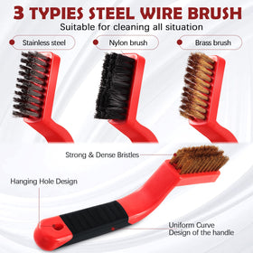 Sumind brass brush for paint removal without scratching fine surfaces.