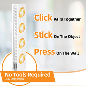 Summerbrite dual-lock strips remove cleanly with no residue.