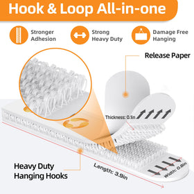 Summerbrite XL adhesive hook-and-loop closeup demonstrates strong, reusable mounting.
