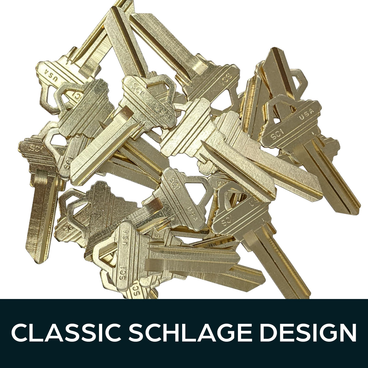 SUMMIT DOORWARE elegant brass finish enhances keychain aesthetics