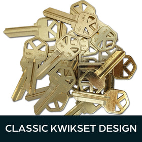 SUMMIT DOORWARE Kwikset key blanks spare-pack ideal for rapid key duplication.