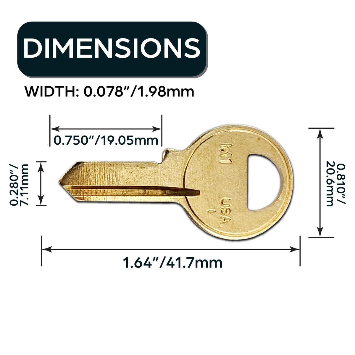 50-pack SUMMIT DOORWARE brass blanks suited for bulk projects.