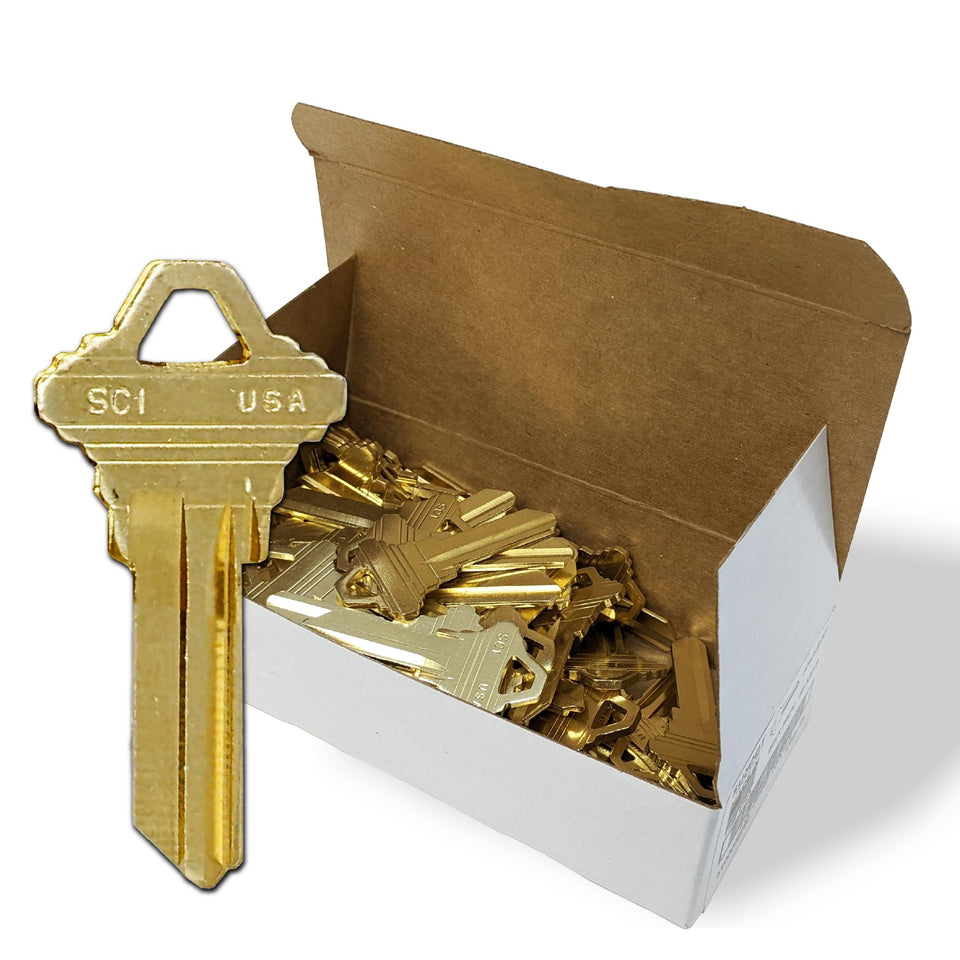 SUMMIT DOORWARE Schlage SC1 key blank uncut for precise copying