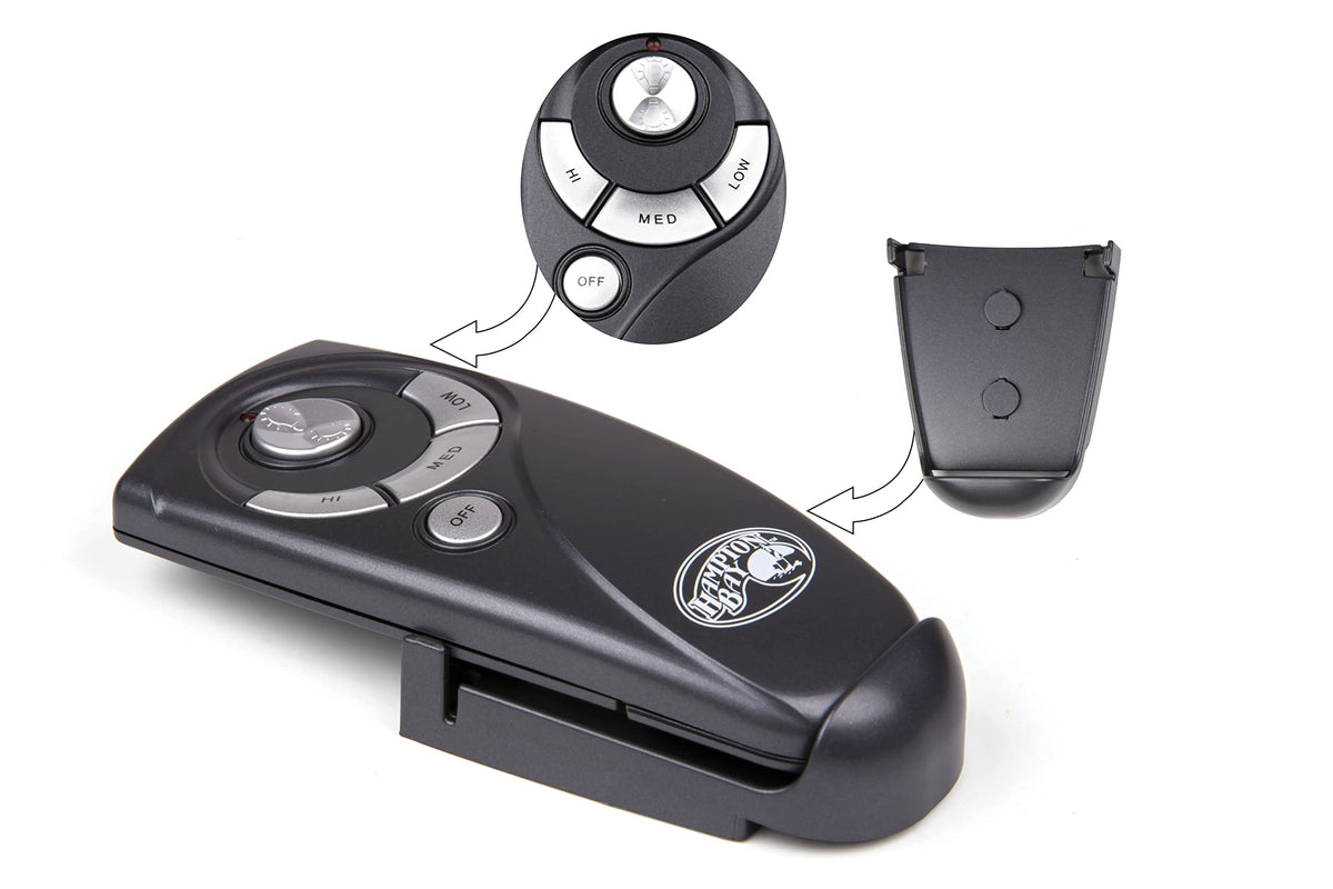 SummitLink UC7083T remote battery compartment with dipswitches