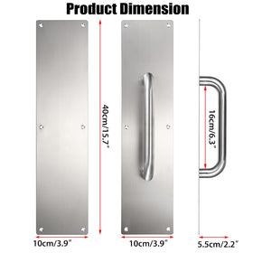Sumnacon heavy-duty silver gate handle in high-traffic areas