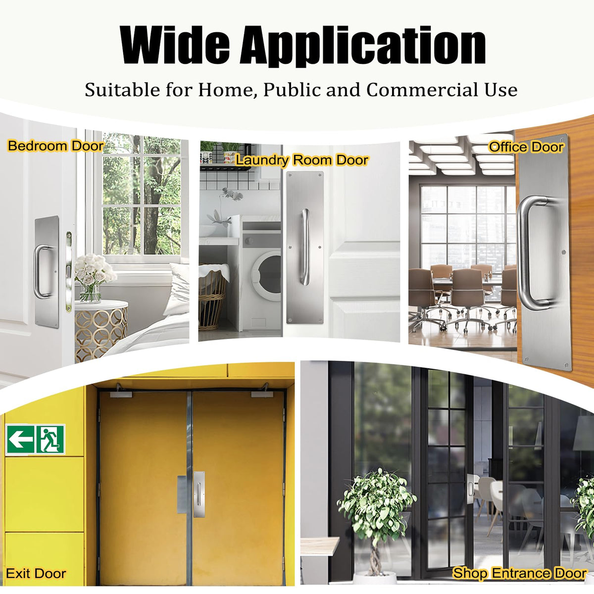 Sumnacon modern door handle design adds contemporary style