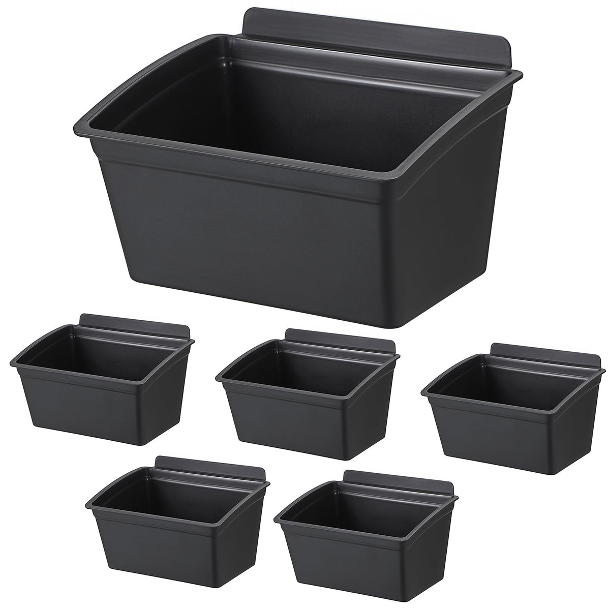 Sumnacon slatwall bin with open-top design for quick tool access and clutter reduction.