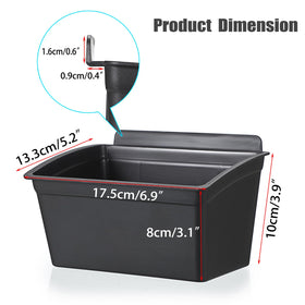 Sumnacon slatwall bins snap-install for quick setup without extra tools.