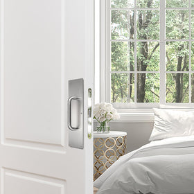 Sumnacon stainless steel push plate with clean finish for easy access