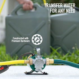 SumpMarine 6-foot hose with suction attachment enables simple setup.
