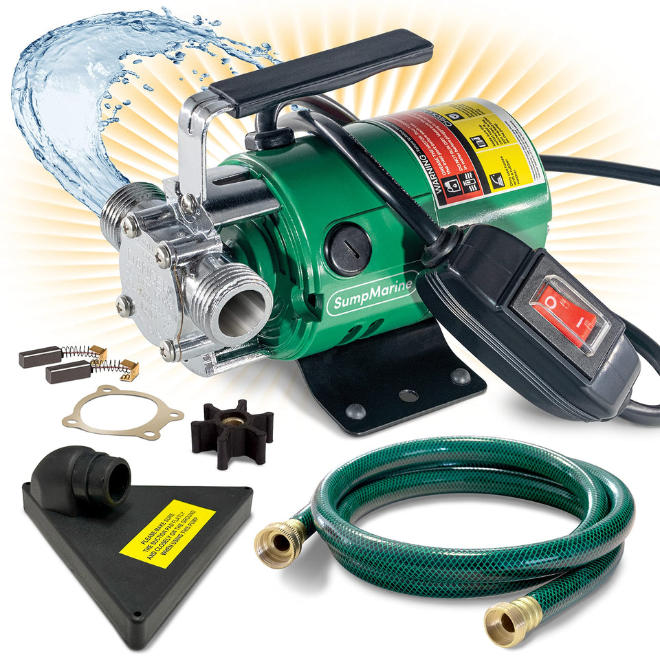 SumpMarine water-transfer-pump 115V motor for fast, dependable water moves.