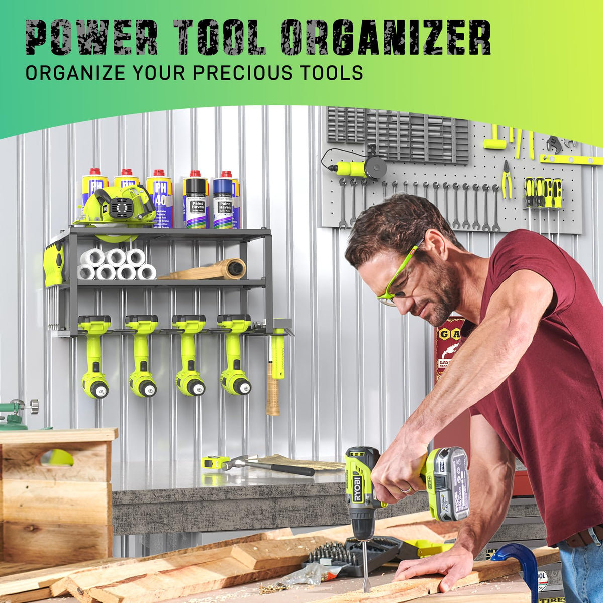 Sunally compact workshop storage enhances space and organization