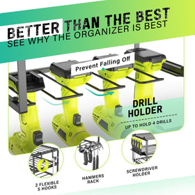 Sunally heavy-duty iron rack provides stable tool storage for workshops
