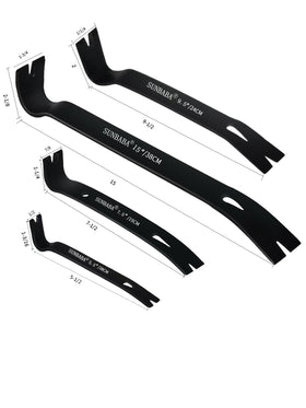 Sunbaba seven-and-half-inch pry bar for efficient nail pulling in confined areas.