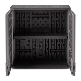 Reinforced shelving in the BMC3000 supports heavy gear with 50 lbs per shelf.