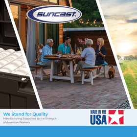 Suncast exterior protection block enhances curb appeal.