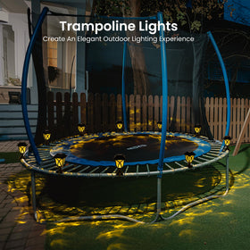 SUNCKET fence light easily installs with adjustable straps along any fence.