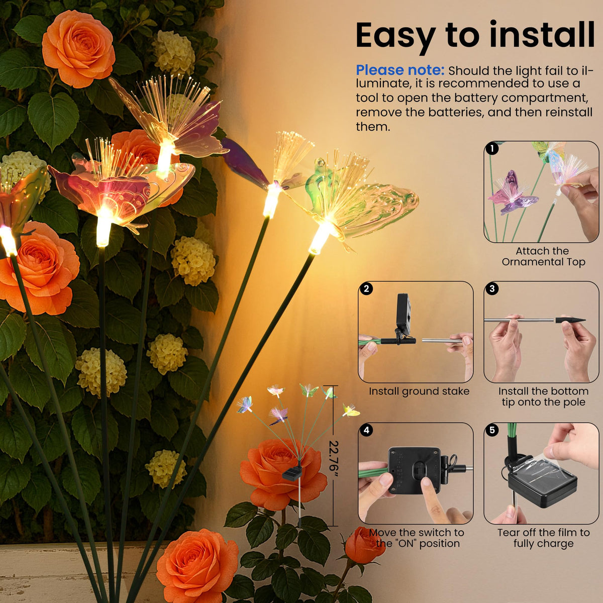 SUNCKET IP65 waterproof lights endure rain and snow for year-round outdoor use