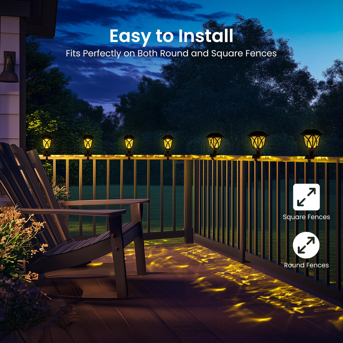 SUNCKET LED solar light with IP65 rating stands up to rain and frost.