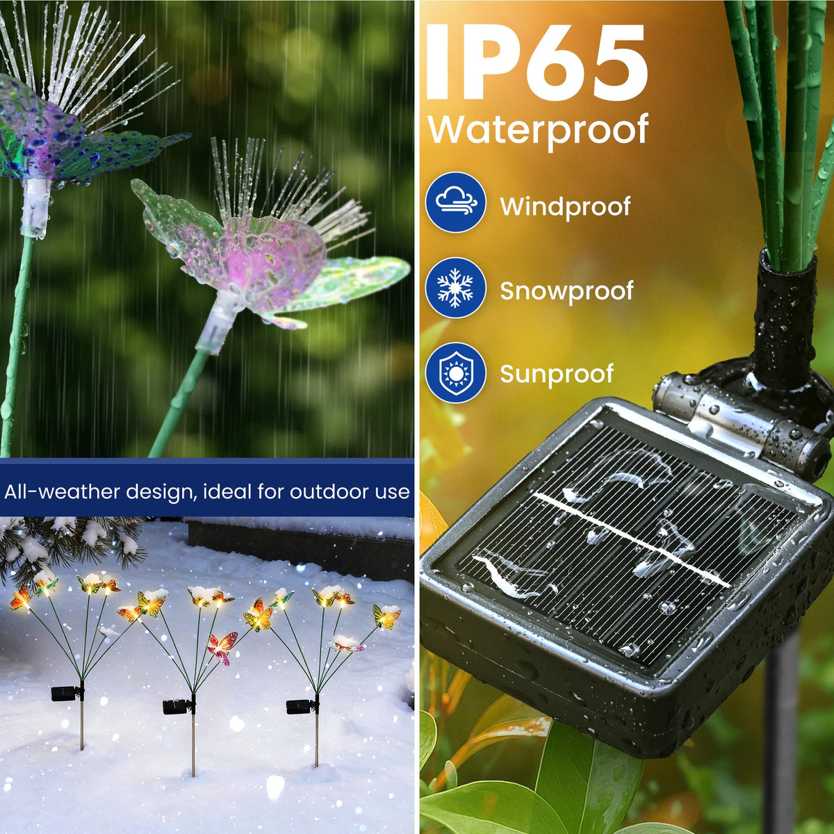SUNCKET warm-white LED solar lights provide inviting illumination for patios and lawns