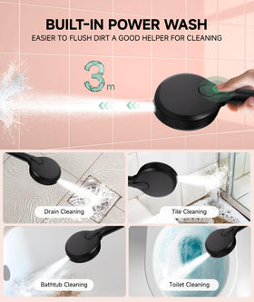 SunCleanse built-in filter system reduces residual chlorine and softens water.