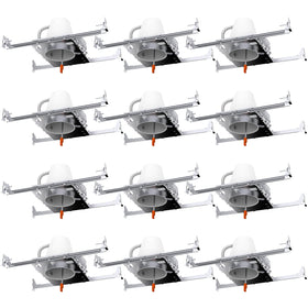 Sunco 12-pack 4-inch can light housing for new construction with recessed look