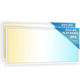 Sunco 2x4 LED flat panel for drop ceilings delivering bright, even office illumination