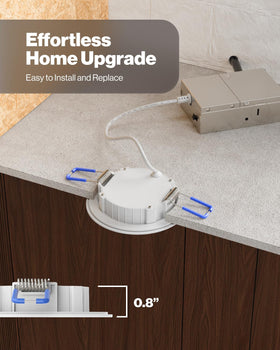 Sunco Lighting 3 inch LED recessed light delivering 500 lumens while dimmable