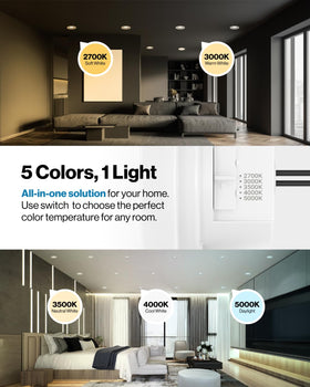 Sunco 4in recessed light dimmable for mood lighting and energy efficiency.