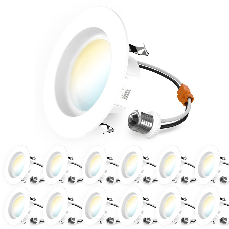 Sunco 4in recessed light with selectable CCT for customizable ambiance.