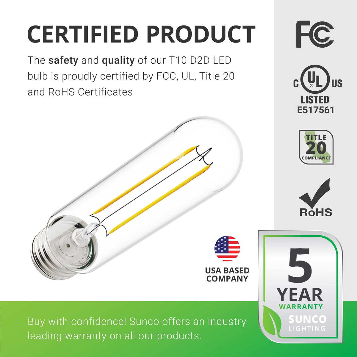 Sunco 5-year warranty supports durable, USA-based lighting for outdoor spaces