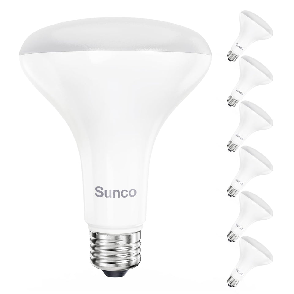 Sunco BR30 LED bulb pack for recessed cans, dimmable and energy efficient.