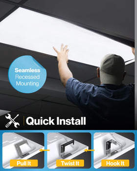 Sunco 6500 lumens brightness supports vibrant workspace lighting